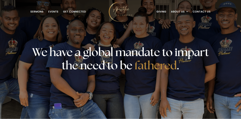 Apostolic Fathering website screenshot