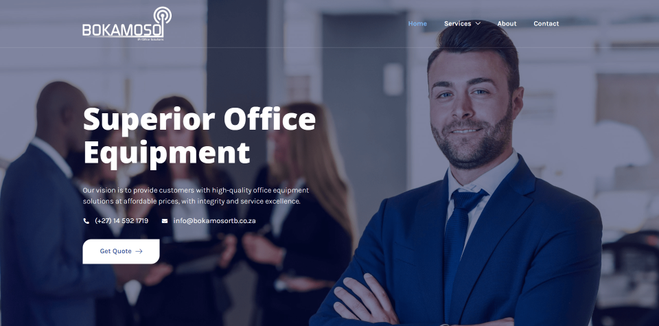 Bokamoso website screenshot