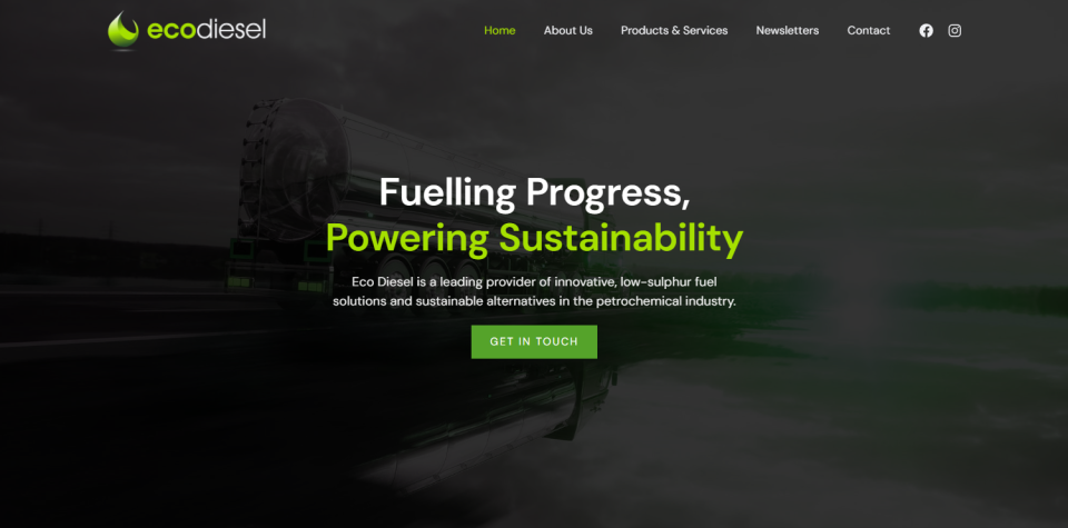 Eco Diesel website screenshot