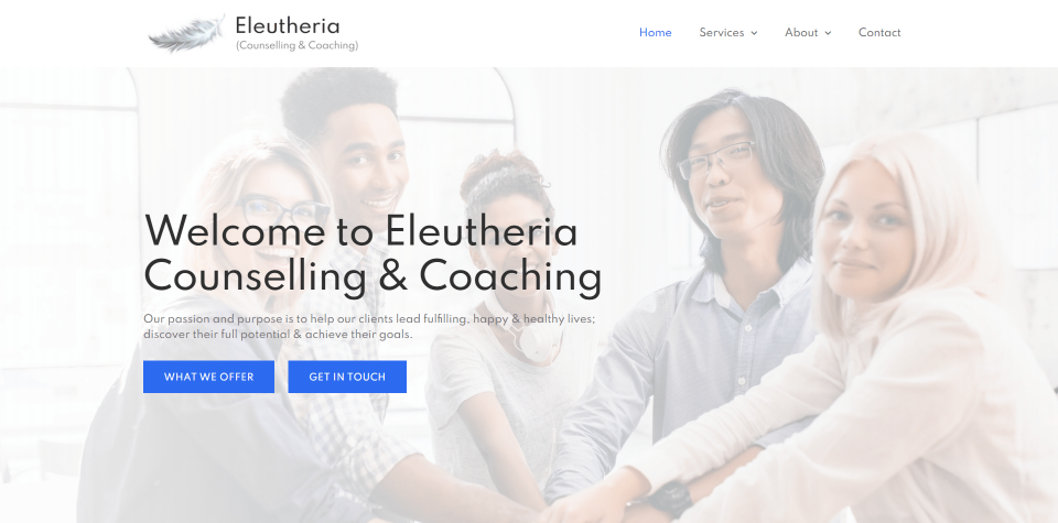 Eleutheria website screenshot