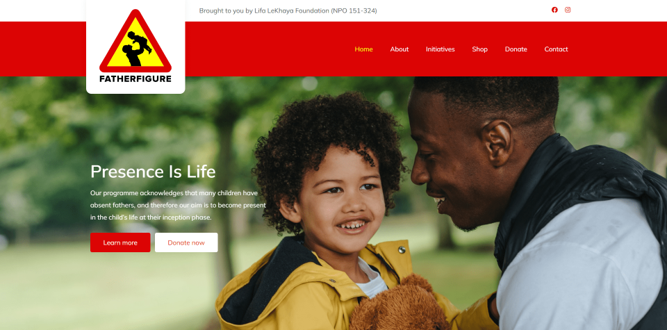 Father Figure website screenshot