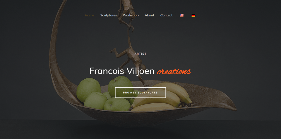 Francois Viljoen website screenshot