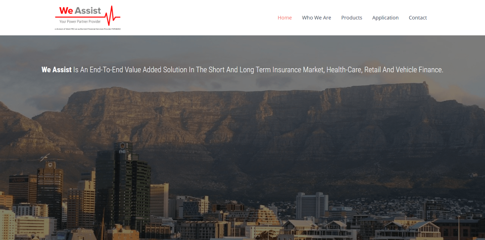 We Assist website screenshot