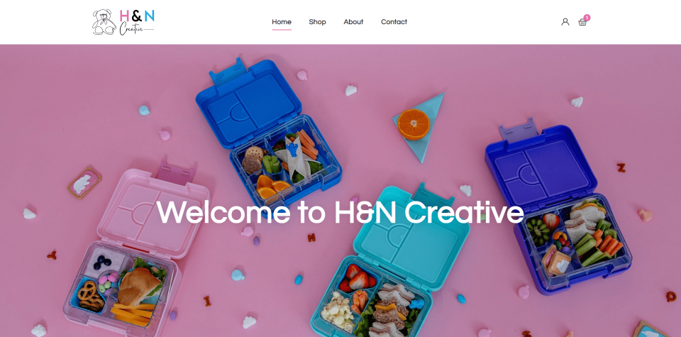 H&N Creative website screenshot