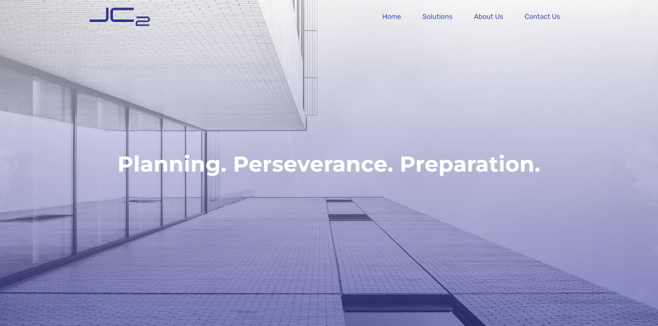 JC2 website screenshot