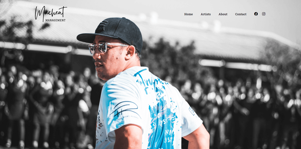Machent Management website screenshot