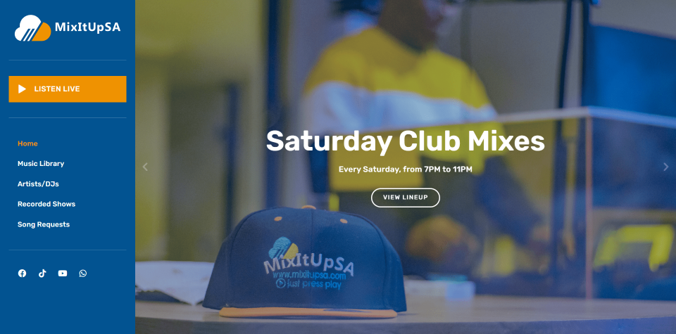 MixItUpSA website screenshot