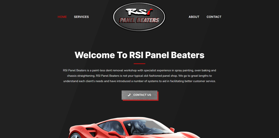 RSI Panel Beaters website screenshot